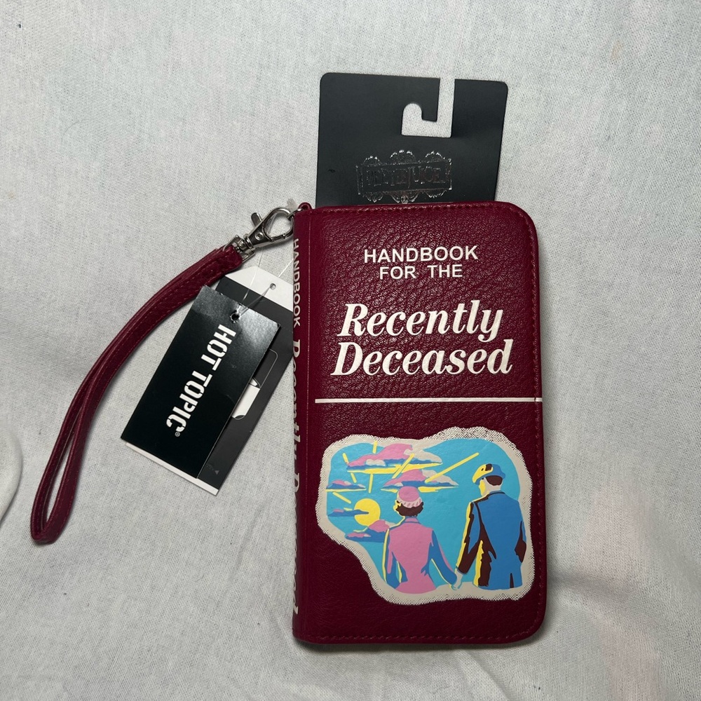 Handbook For The Recently Deceased Purse, Beetlejuice Wallet Bag, Tech Pocket,